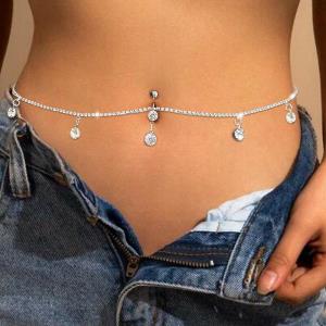 Crown Rhinestone Briefs T-Back Undies Body Jewellery