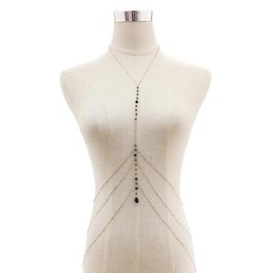 Multi Pearl Tassel Waist Body Chain