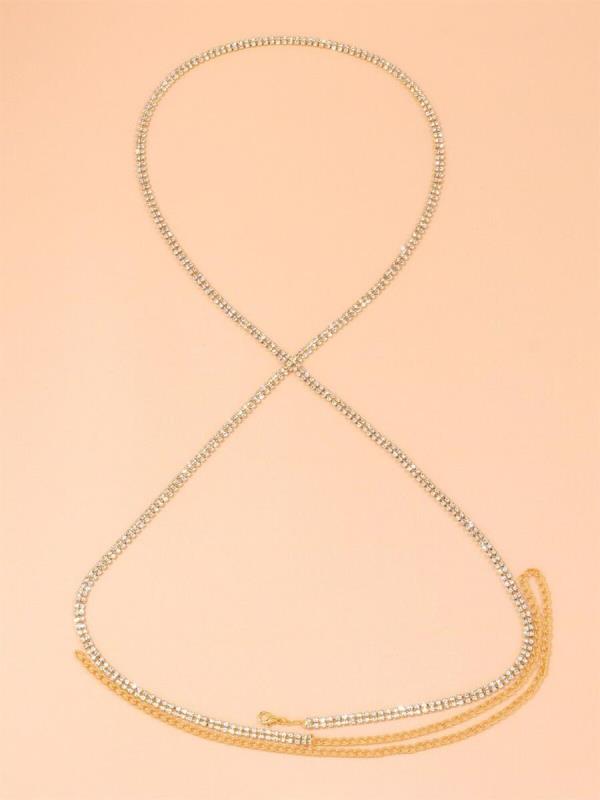 Glitter Chest Necklace Body Chain