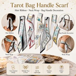 Retro Twilly Long Ribbon Scarf