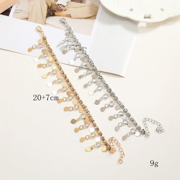 Silver Waterdrop Barefoot Anklet