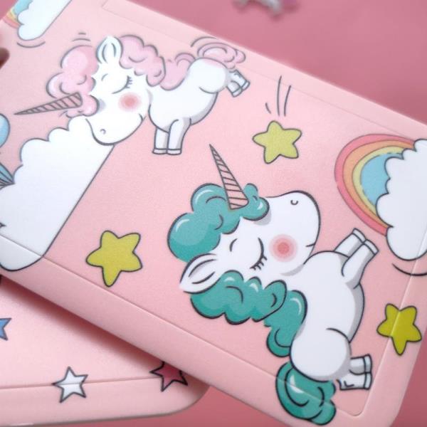 Cartoon Flower Neck Strap ID Card Badge Tag Holder