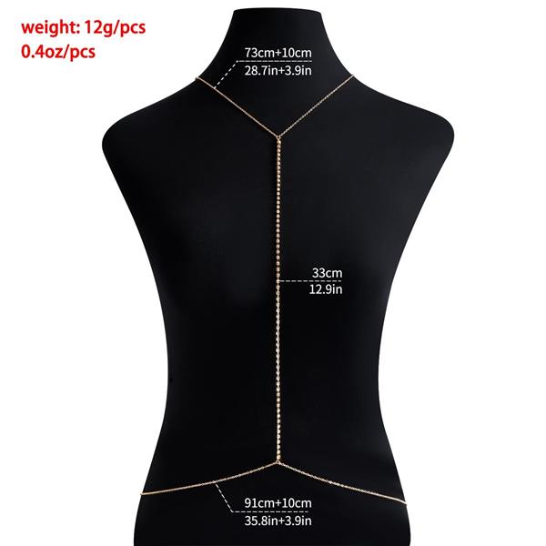 Crystal Crossbody Body Chain