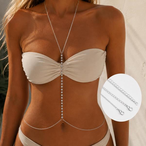 Crystal Crossbody Body Chain