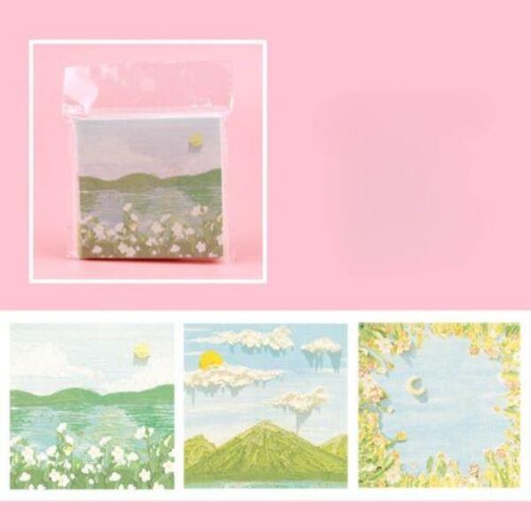 Oil Painting Flower Moon Sticky Notes