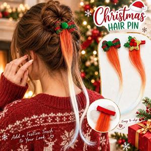 Christmas Barrette Fake Braid Hair Clip