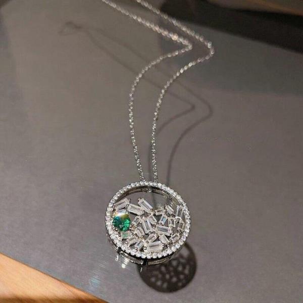 Luxury 18K Platinum Plated Zircon Star Tear Earrings Necklace Set