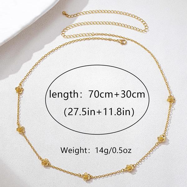 Glitter Bohemian Gold Geometric Waist Chain