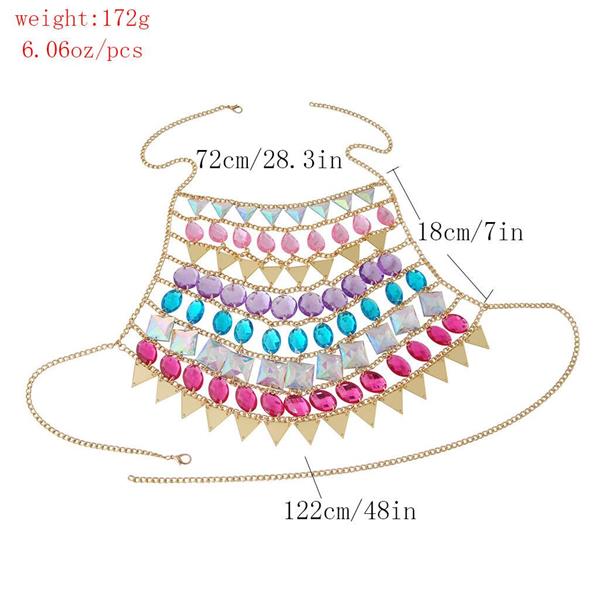 Bohemian Rainbow Chest Universal Body Chain