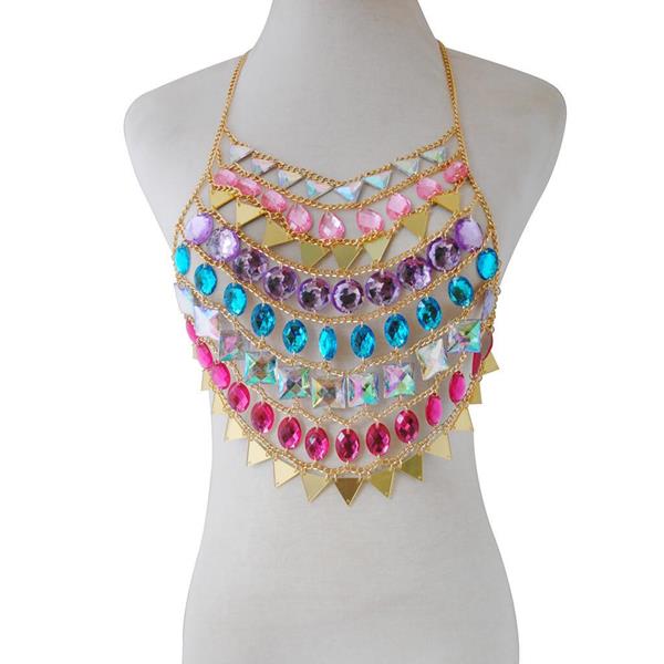 Bohemian Rainbow Chest Universal Body Chain
