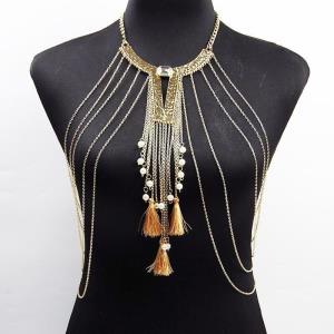Bohemia Gold Crystal Elastic Single Thigh Chain