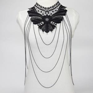 White Pearl Tassel Belly Button Waist Body Chain