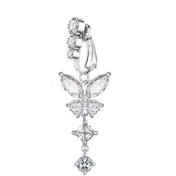 Clip On Navel Rings Faux Belly Non Piercing Body Jewellery