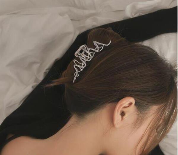 Butterfly Crystal Metal Hair Claw