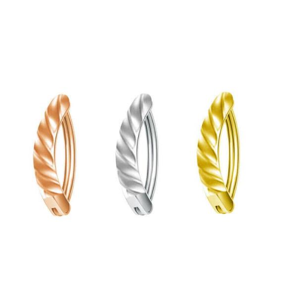 Stainless Steel Crystal Navel Curved Belly Button