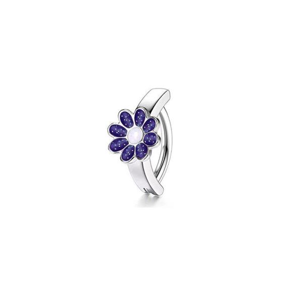 Stainless Steel Crystal Heart Navel Curved Belly Button