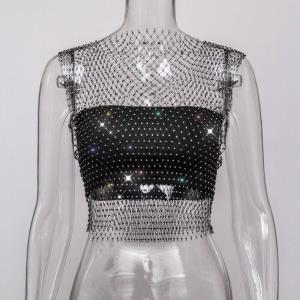 Bohemia Gold Crystal Elastic Single Thigh Chain