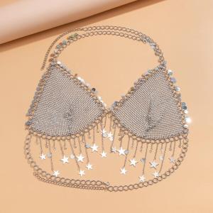 Bohemia Gold Crystal Elastic Single Thigh Chain