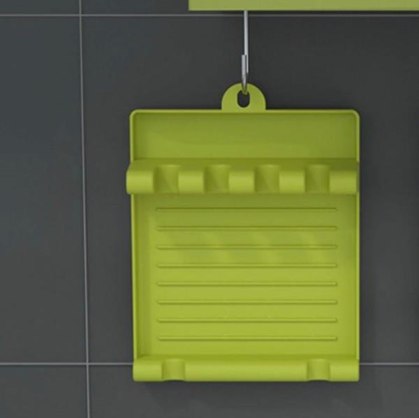 Green Cooking Spoon Lid Holder