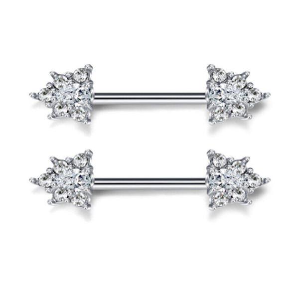 Heart Stainless Steel Nipple Bars