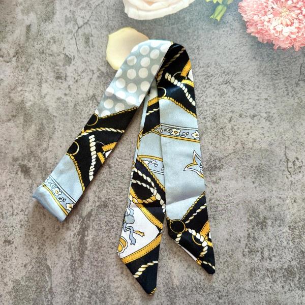 Retro Twilly Long Ribbon Scarf