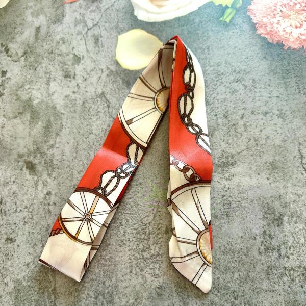 Retro Twilly Long Ribbon Scarf