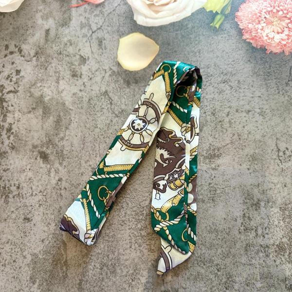 Retro Twilly Long Ribbon Scarf