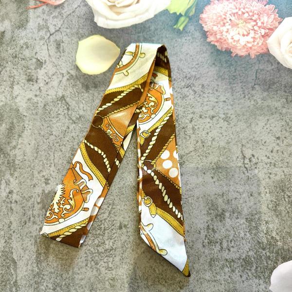Retro Twilly Long Ribbon Scarf