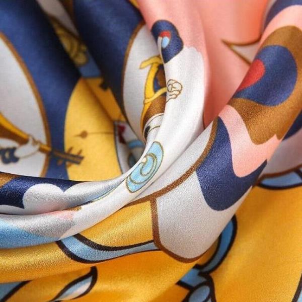 Small Mulberry Silk Graffiti Square Scarf