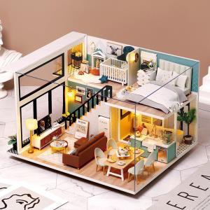 DIY Pink Mood Wooden Handmade Miniature Dollhouse