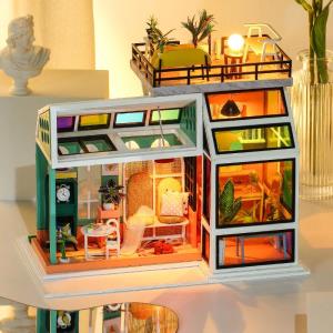 Literary Utopia DIY Wooden LED Music Miniature Dollhouse