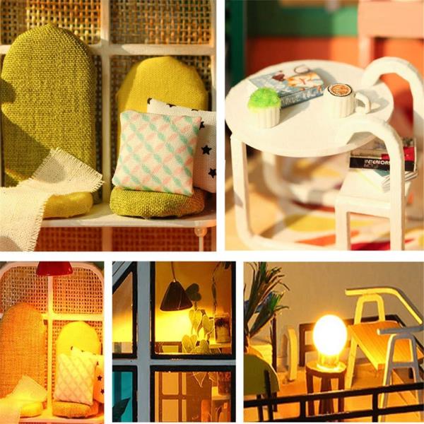 Slow Down Time DIY Wooden Miniature Dollhouse