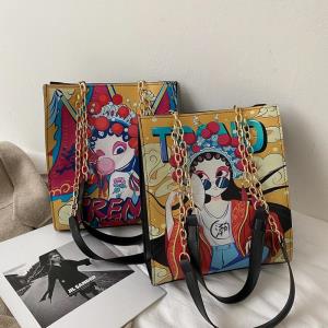 Simple Glitter Sequin Metallic Chain Evening Handbag