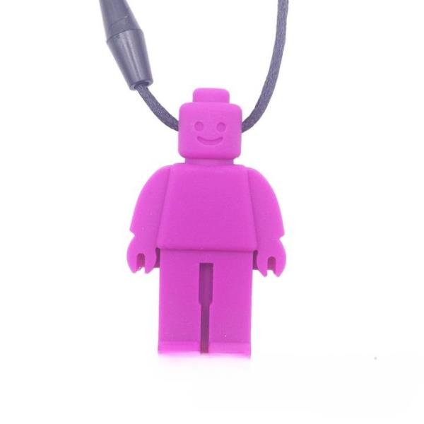 Kids Mini Figure Pendant Oral Motor Sensory Chew Necklace