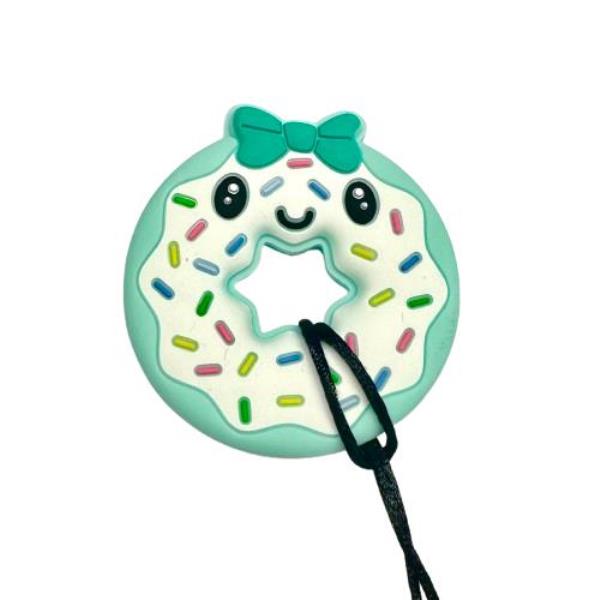 Kids Donut Pendant Oral Motor Sensory Chew Necklace