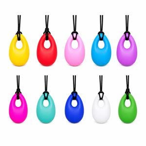 Dual Texture Building Block Sensory Chew Necklace