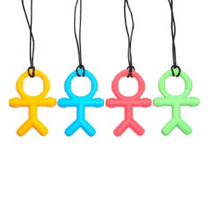 Children Stickman Oral Motor Sensory Chew Bite Necklace