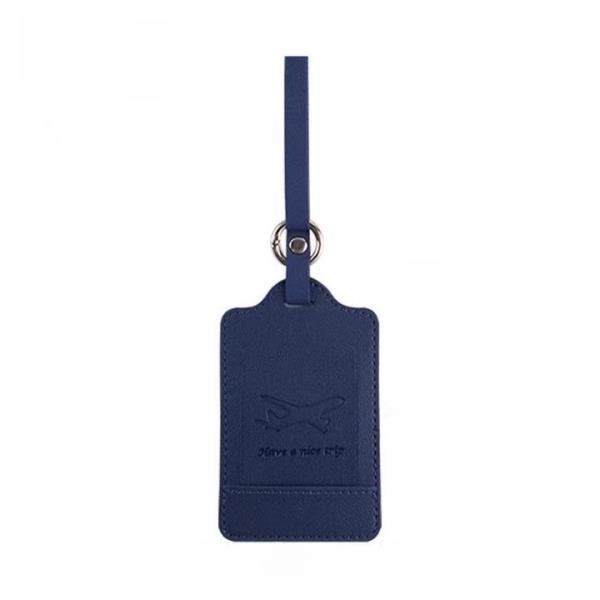 Travel Name Card Address Leather Bag Luggage Tag