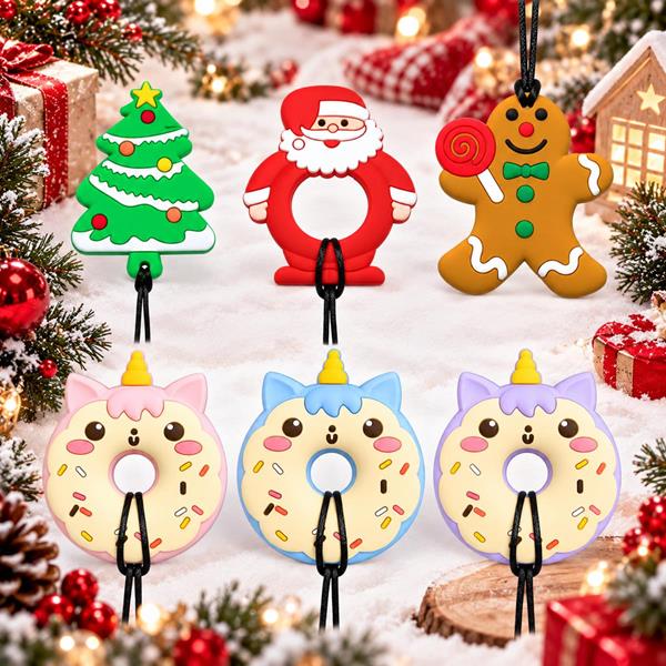 Christmas Xmas Oral Motor Sensory Chew Necklace