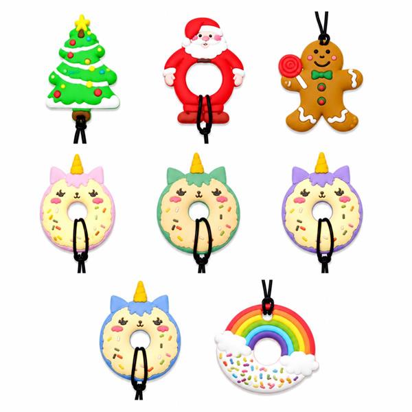 Christmas Xmas Oral Motor Sensory Chew Necklace
