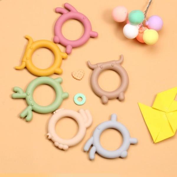 Silicone Animal Donut Sensory Chew Necklace