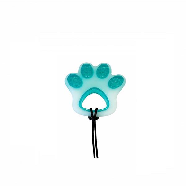 Silicone Paw Print Sensory Chew Necklace