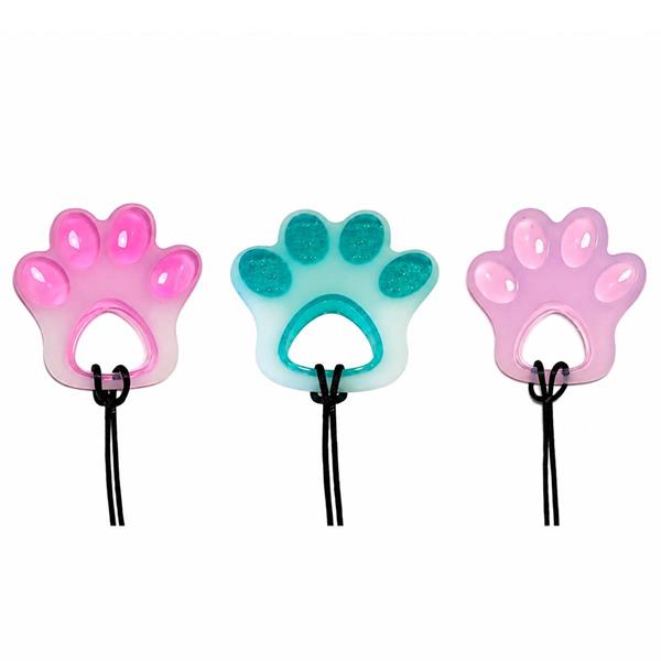 Silicone Paw Print Sensory Chew Necklace