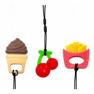 Textured Tube Silicone Sensory Chew Necklace