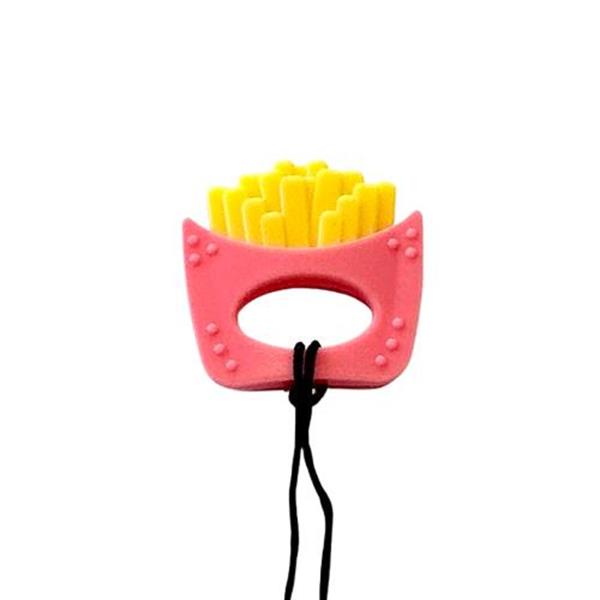 Ice Cream Soft Silicone Teether Pendant Sensory Chew Necklace