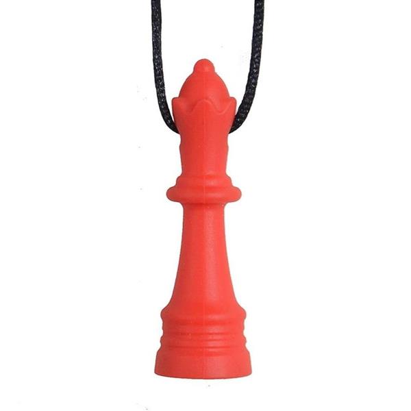 Silicone Queen Chess Piece Sensory Chew Necklace