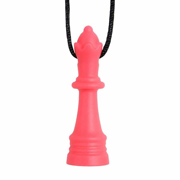 Silicone Queen Chess Piece Sensory Chew Necklace