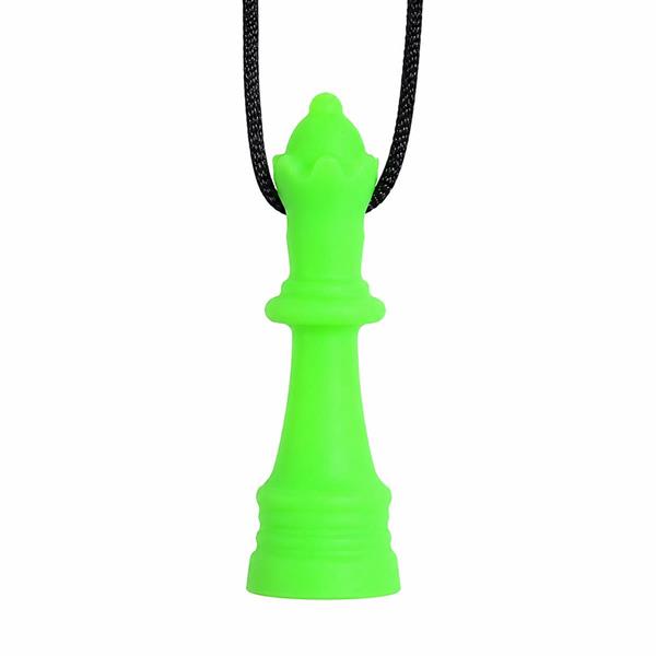 Silicone Queen Chess Piece Sensory Chew Necklace