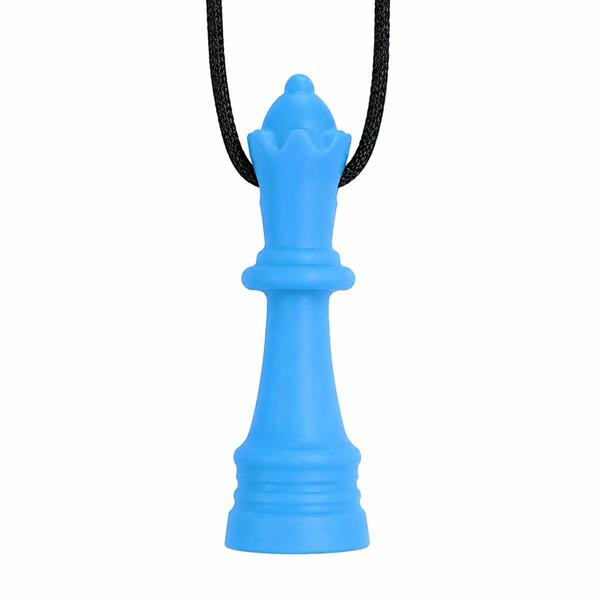 Silicone Queen Chess Piece Sensory Chew Necklace