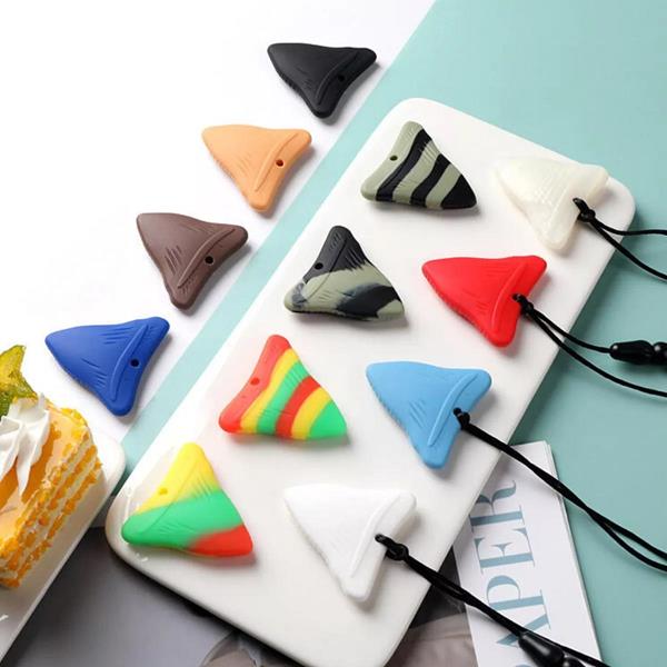Silicone Shark Tooth Sensory Chew Necklace